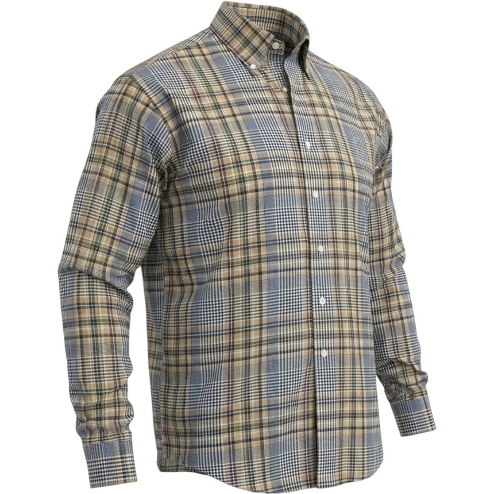 L.L. Bean Mens XL Plaid Button Down Long Sleeve Shirt Cotton